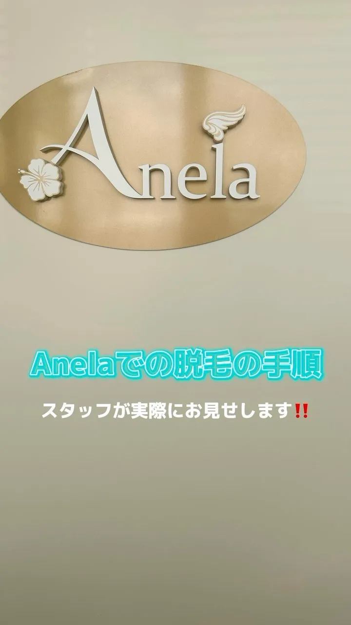 Anelaのでの脱毛の手順🪄